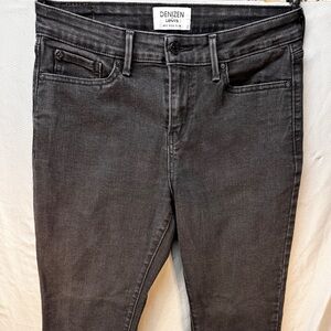 Levi's Denizen Mid Rise Slim Black Denim Jeans - Women’s Size 8s 29/28
